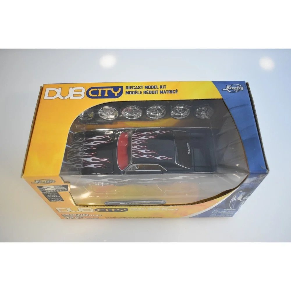 Jada Dub City 1963 Thunderbird Black and Flame 1:24 Dubshop Die Cast Model Kit